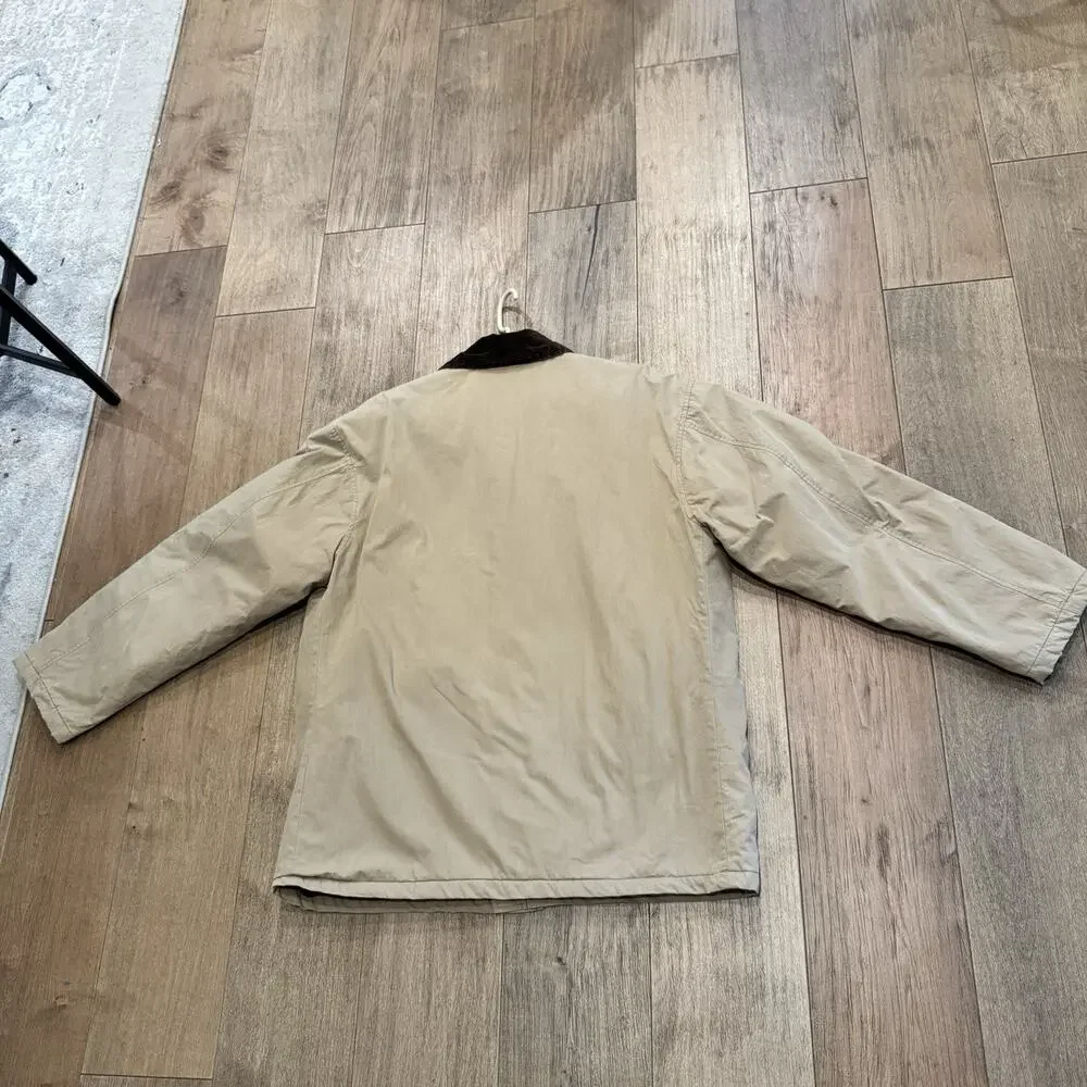 VTG Polo Ralph Lauren Jacket Mens XL Brown Corduroy Collar Barn Chore Coat 90s - Picture 6 of 14